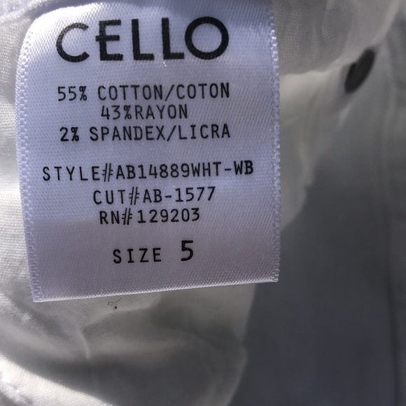 CELLO high waisted white skinny jeans size 5 - Picture 3 of 7